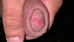 Close up Glans with Precum and Cumshot - Twink Huge Cock