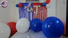 Marianna celebrates July 4 with many great balloons!