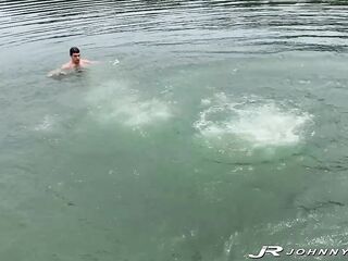 JohnnyRapid: Johnny Rapid Screws Recent Male Parker Hayes Raw At The Lake