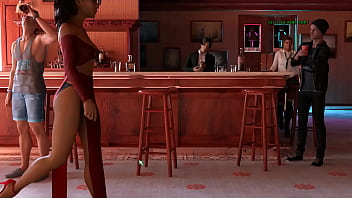 3D HENTAI GAME: Curvy girl gives blowjob in homemade gloryhole