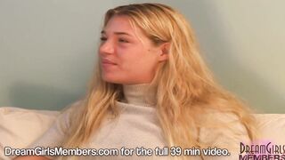 Tall Blonde Gets Naked Naked Into Her First Ever Tape