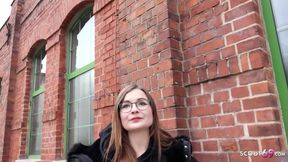 Tiny Emily - German Small Glasses Student 18+ Pick Up And Talk To Casting Fuck