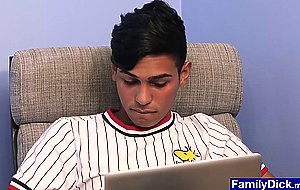 Stepdad joins horny boys fooling around and fucks anal