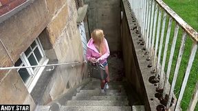 ANDY-STAR FICKT DEUTSCHE BLONDINE AN DER UNI M&Uuml_NSTER