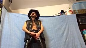 Leather Cowboy Cum