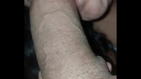 They film me while I give a blowjob to their big cock