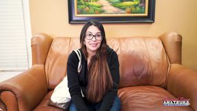 BrandNewAmateurs - Pregnant Fiona fucked in ass in porn audition!