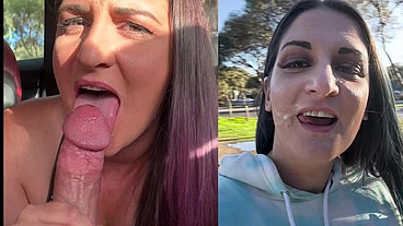 Car Cumshots Compilation - Princess Poppy & CJ Gotham
