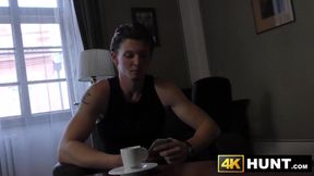 Round titted Erica Black having sex with another guy in exchange of engagement ring