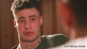 Enzo Mller Moans as Bruce Huxley Pounds Him Hard in the Dining Room – 18+