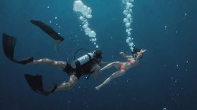 Deep Sea Breath Hold Challenge | Hand Controlled Underwater Intimacy & Weight Belt Play