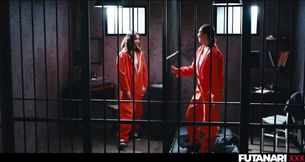 Prison Futa 18yo Matty Mila transforms into demonic shemale choked by hungry cocks