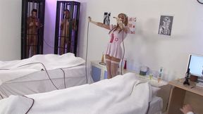 Amazing  brunette gets double penetrated during fuck orgy