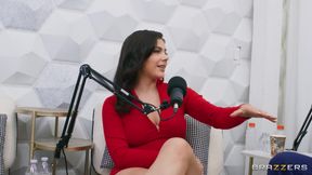Brazzers - Valentina Nappi Takes Two Cocks After Podcast