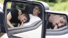 ”Road Trip Buddies Turn Horny: Sexy Action in Truck!”