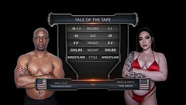 Amilia Onyx vs Will Tile Mixed Wrestling