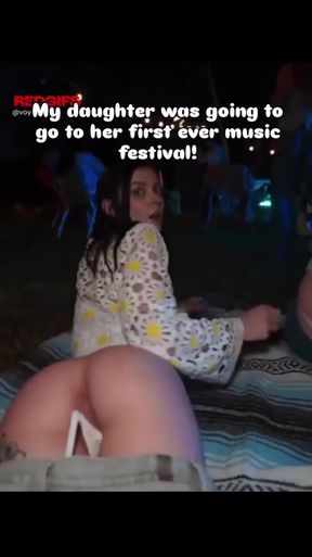 Daughter going to her first music festival