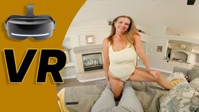 Movie and Chill - VR 8k - Sexy mature MILF, Autumn J Cooper, turns off the tv and delivers an intimate blowjob that builds anticipation before climbing aboard for passionate cowgirl action