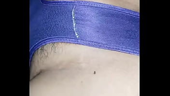 Himachal Girl rubs and fingers her hairy pussy on bed