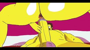 Flanders Gives Marge a Creampie