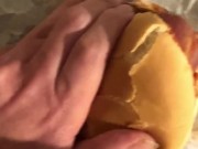 i was so horny I fucked a mcdonald's cheeseburger