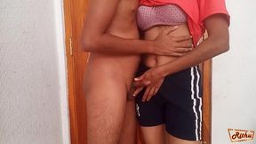 Valentine's Day surprise: Sri Lankan girlfriend gets big cock