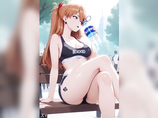 Manga Asuka Desires BBC Merely (AI)