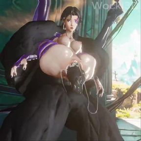 Venom Folds Up Psylocke In Full Nelson And Ravages Her [Marvel Rivals XXX]