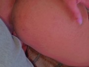I let my stepbrother cum inside my pus  Me comendo de quatro, deixei ele gozar dentro sem camisinha