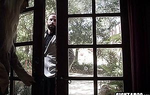 Tranny stepdaughter Jenna Gargles let stepdad inside after a long time