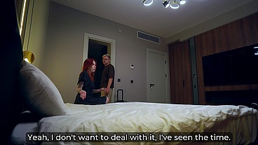 Step Mom Shares Bed with Step Son in 4K Hotel Fantasy—Wild Night!