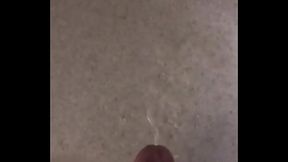 Cumming in the bathroom