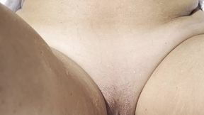 So hot out this amateur MILF needs to ice her big tits and pussy to cool off - DustyRose