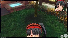 3D Hentai POV Date a Live Kurumi Tokisaki Blowjob