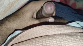 Hot Deshi College Boy Masturbation Under the Blanket