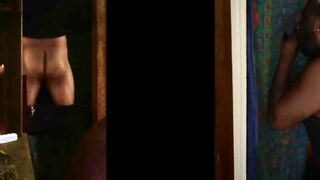 Next Door getting penis swallowed after arguing with his Lover