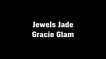Gracie Glam and Jewels Jade Blowjob Christian in Lesbian Threesome with Creampie