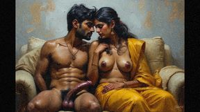 Desi indian threesome sex with her two stranger neighbour