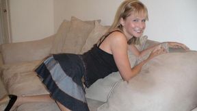 Good sex session in the cowgirl pose with a hot blonde Kristine