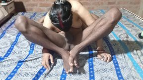 Desi village girl left her husband after locking him