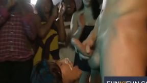 Teen bachelorettes swallow cum in wild BJ compilation