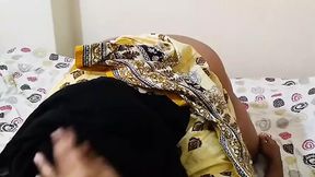 Hot Stepmom &amp; Stepson Bed Share When Father Go To Office For Night Duty