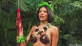 Babe Lola And Lola Morena In I Stumbled Upon Busty Latina Trans Warrior Babe