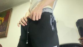 Horny guy wanting someone to suck his dick then he wank his dick part 1