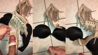 Gfs Steve Madden stilettos and 34D hooter-sling smashed & nutted.
