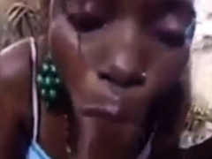 African whore sucking jerking milking BBC