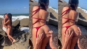 novinha de 18 anos dando pro amigo do corno na praia