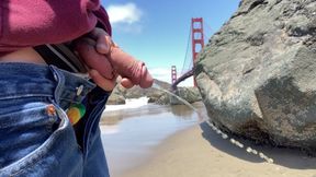 Pissing in Front of the Golden Gate Bridge