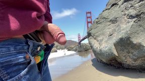 Pissing in Front of the Golden Gate Bridge