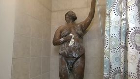 Mid-day Shower lathered up